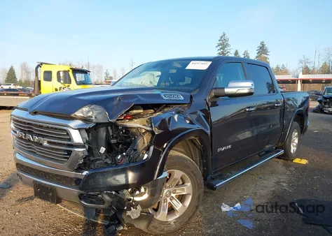 2021 Ram 1500 Laramie 4X4 5'7 Box from USA, damaged, VIN 1C6SRFJT5MN687115